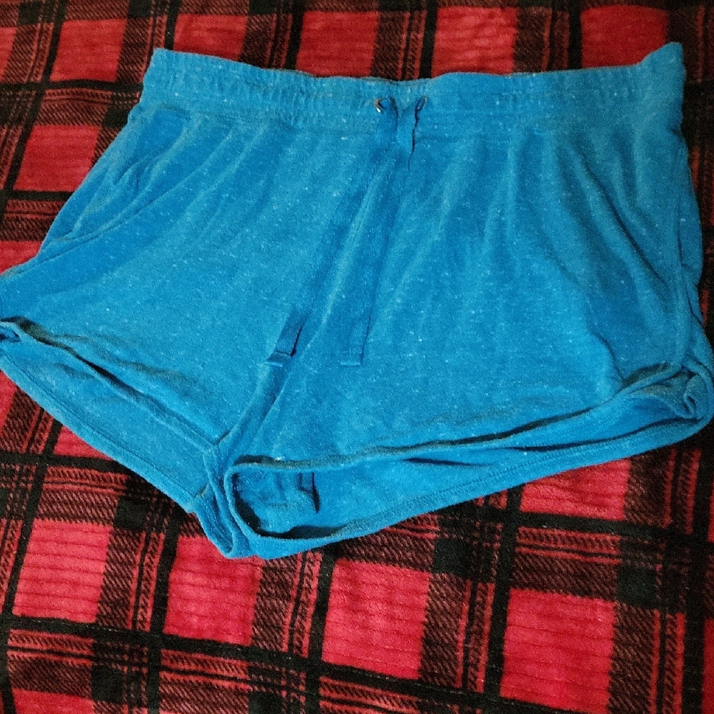 Athletic Works Teal Drawstring Shorts